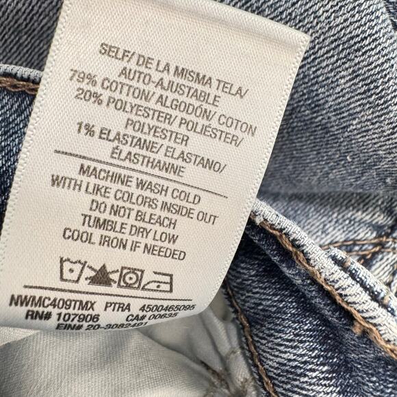 Hudson Women's Blue Stretch Natalie Midrise Super Skinny Crop Jeans Size 26 - Picture 9 of 10